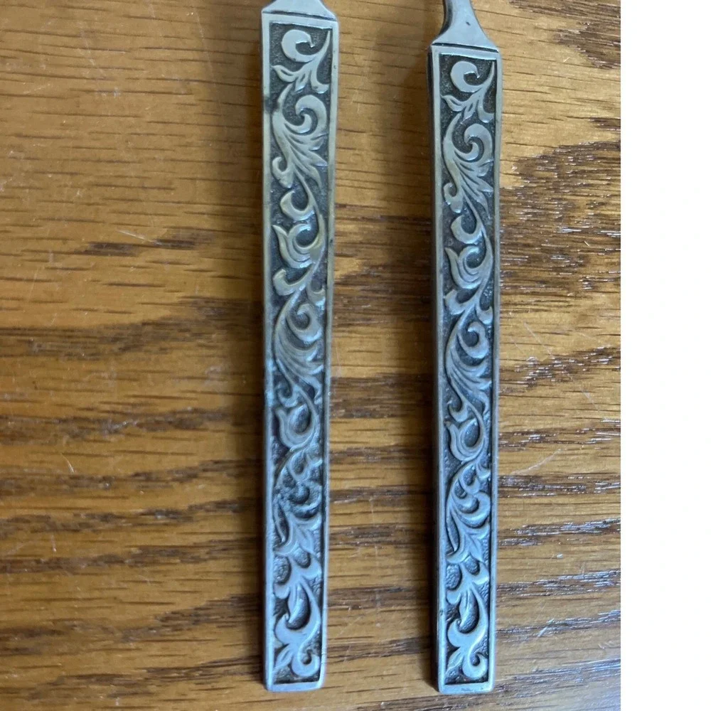 Vintage Riviera Monterey‎ Stainless Seafood Cocktail Fork Japan Set of 2